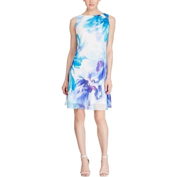 AMERICAN LIVING Floral Printed Sleeveless Shift Mini Dress - Picture 1 of 2